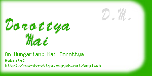 dorottya mai business card
